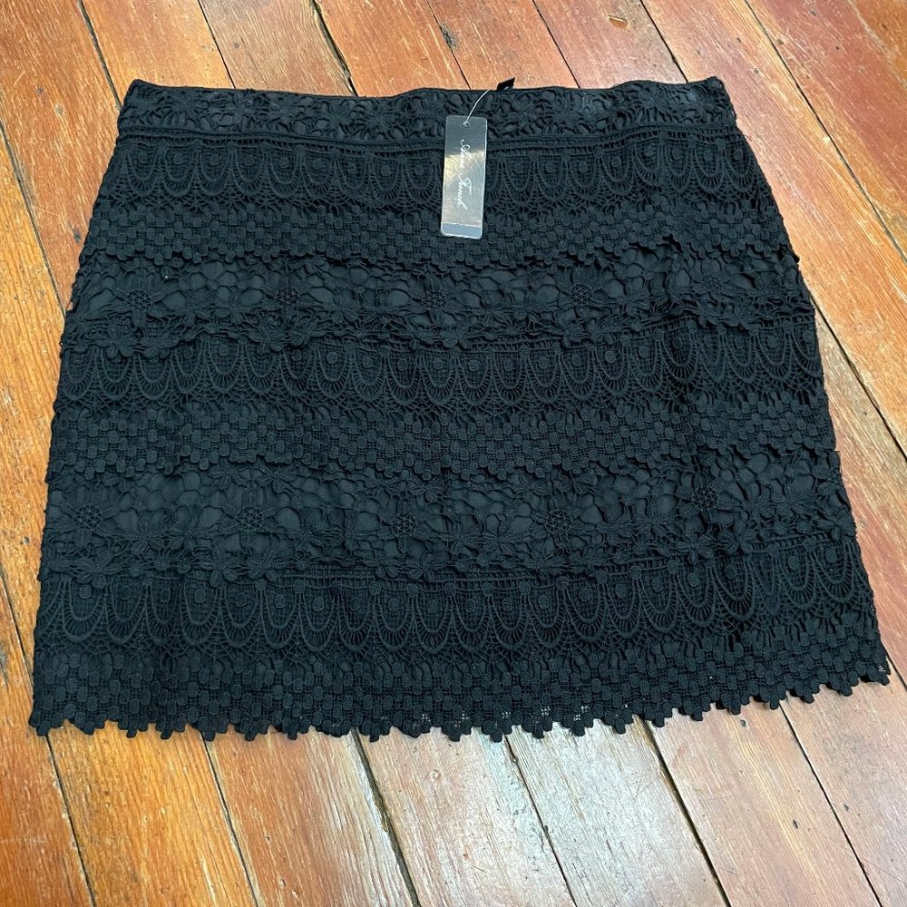 Anne French Black Skirt NWT